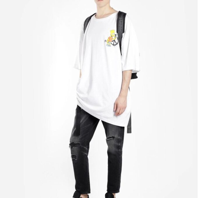 Off-White Herre C/O VIRGILABLOH Simpson Arrow Kortærmet Hvit T-skjorte