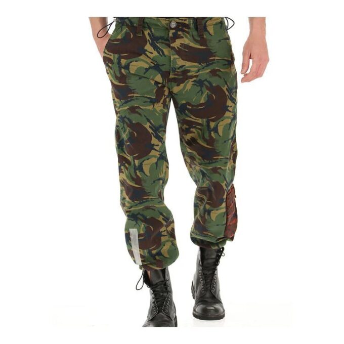 Off-White Herre Camouflage 9 Cargo Svart Bukser