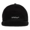 Off-White Herre-cap med brodert logo i svart
