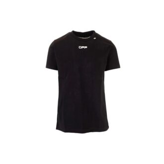 Off-White Herre Caravaggio Arrow Back Printing Kortærmet Vanlig versjon Svart T-skjorte