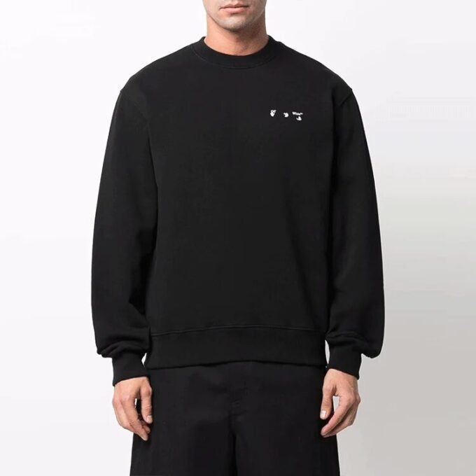 Off-White Herre Caravaggio-maleri Rundhalset Svart