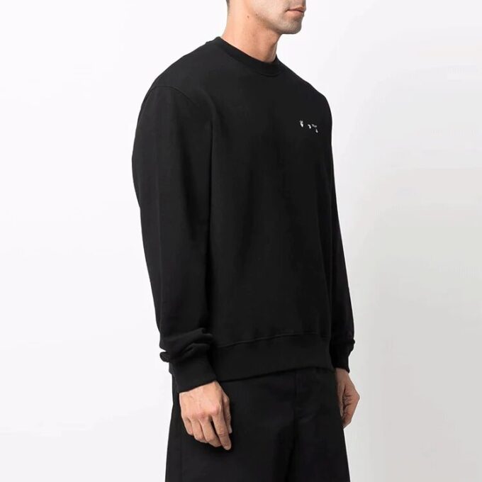 Off-White Herre Caravaggio-maleri Rundhalset Svart