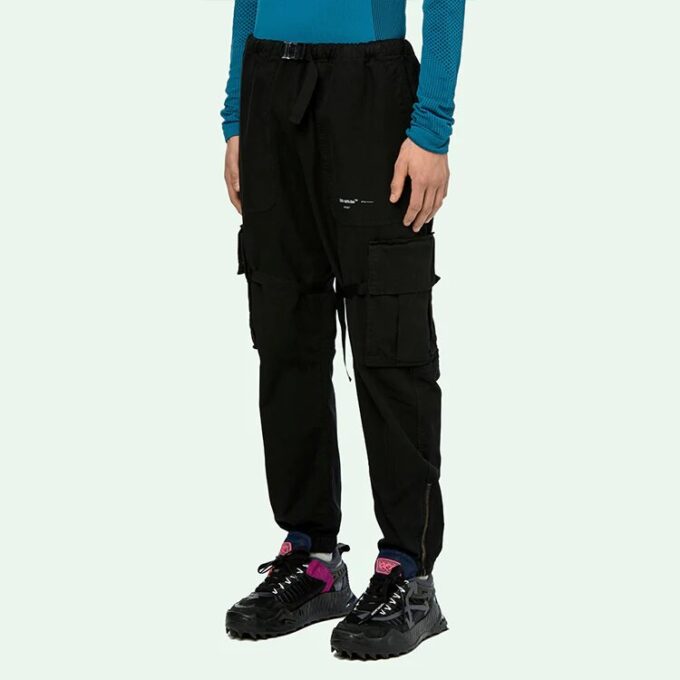 Off-White Herre Cargo Svart Langbukser