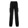 Off-White Herre-cargobukser/joggebukser med elastisk linning og logo, slim fit, svart
