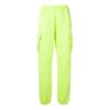 Off-White Herre-cargobukser med lommer og elastisk linning/joggebukser/bukser i fluorescerende grønt