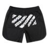 Off-White Herre CO VIRGIL ABLOH Rubber Strap Mesh Casual Shorts Svart