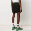 Off-White Herre CO VIRGIL ABLOH Rubber Strap Mesh Casual Shorts Svart