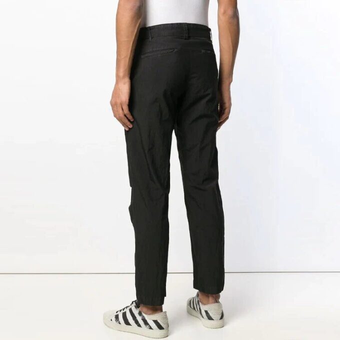 Off-White Herre D-midje Casual lange bukser/slacks Slim Fit Svart