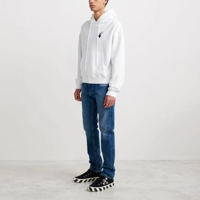 Off-White Herre Degrad Arrows Loose Fit Hvit