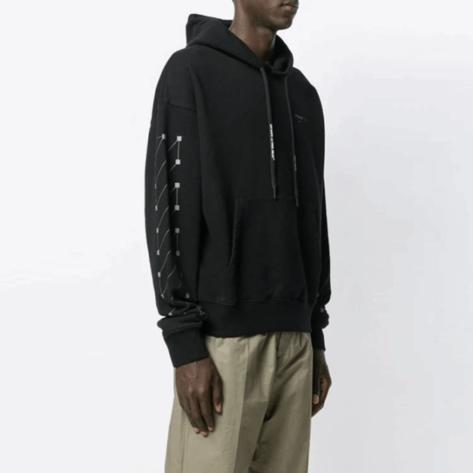Off-White Herre Diag Backbone Printing Svart