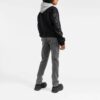 Off-White Herre Diagonal Stripes Langermet Jakke Løs Passform Svart