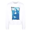 Off-White Herre Elizabeth-trykk Langermet Hvit