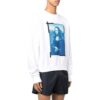 Off-White Herre Elizabeth-trykk Langermet Hvit