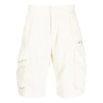 Off-White Herre ensfargede fritidsshorts Hvite