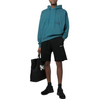 Off-White Herre ensfarget casual langermet blå