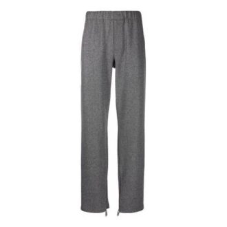 Off-White Herre ensfarget casual rett bukser/joggebukse Grå