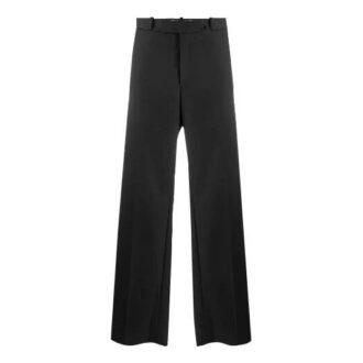 Off-White Herre ensfarget fritidskostyme, lange bukser/slacks, løs passform, svart
