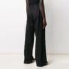 Off-White Herre ensfarget fritidskostyme, lange bukser/slacks, løs passform, svart