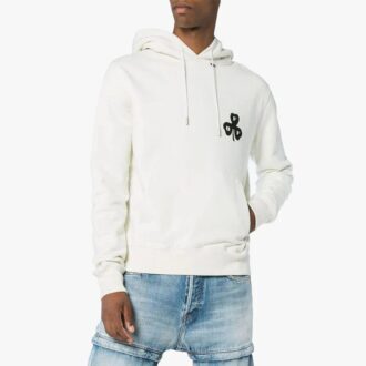 Off-White Herre Ensfarget Langermet Hvit