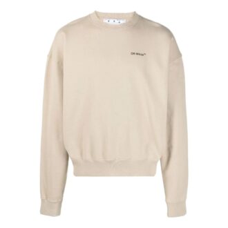 Off-White Herre Ensfarget Langermet Khaki
