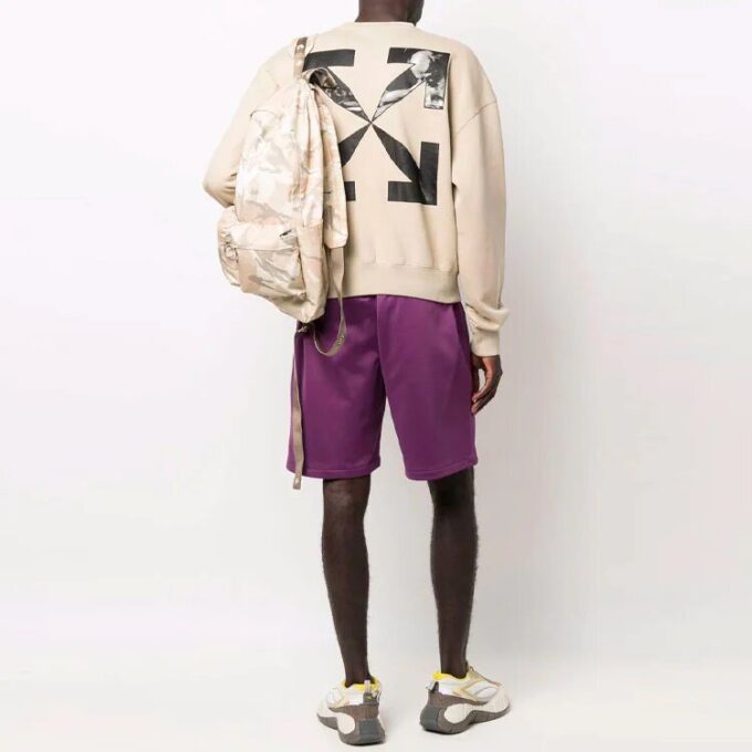Off-White Herre Ensfarget Langermet Khaki