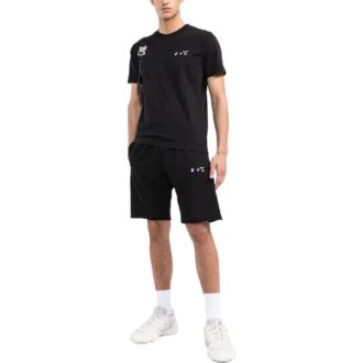 Off-White Herre ensfarget rundhalset kortærmet svart Short