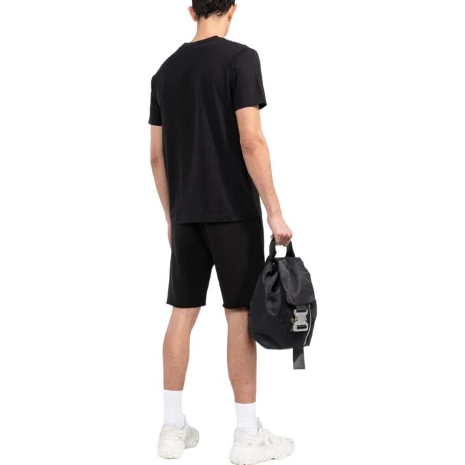 Off-White Herre ensfarget rundhalset kortærmet svart Short
