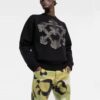 Off-White Herre FW21 3D-pilmønster Strikkegenser Ullgenser Løs Passform Svart