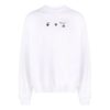 Off-White Herre FW21 Arrow Pattern Pullover Rundhalset Løs Passform Hvit