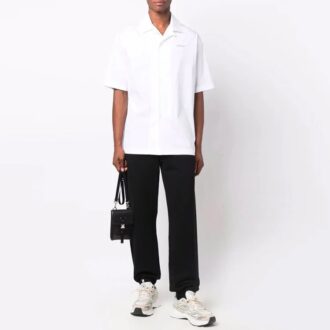 Off-White Herre FW21 Arrows-logo mønster sportsbukser/joggebukser Svart