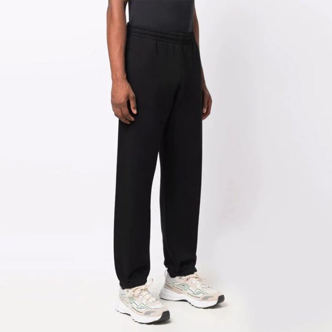 Off-White Herre FW21 Arrows-logo mønster sportsbukser/joggebukser Svart