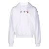 Off-White Herre FW21 Arrows-mønster Alfabettrykk Ensfarget Løs Passform Hvit
