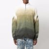 Off-White Herre FW21 Arrows-mønster Glidelås Cardigan Ullgenser Løs Passform Grønn