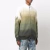 Off-White Herre FW21 Arrows-mønster Glidelås Cardigan Ullgenser Løs Passform Grønn