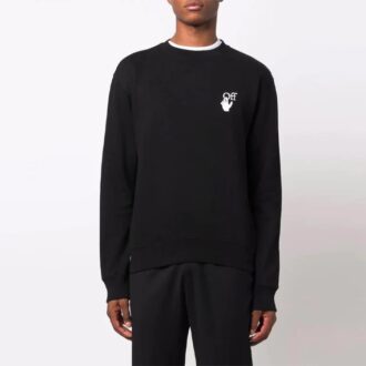 Off-White Herre FW21 Arrows-mønster Løs Passform Svart Off-White Herre FW21 Arrows-mønster Løs Passform Svart