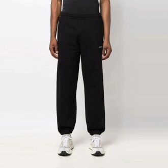 Off-White Herre FW21 Arrows-mønster Sportsbukser/Joggebukser Svart