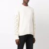 Off-White Herre FW21 Arrows-mønster Strikket Langermet Rundhalset Ullgenser Hvit