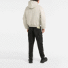Off-White Herre FW21 avtakbar hettejakke med glidelås, løs passform, lysebrun