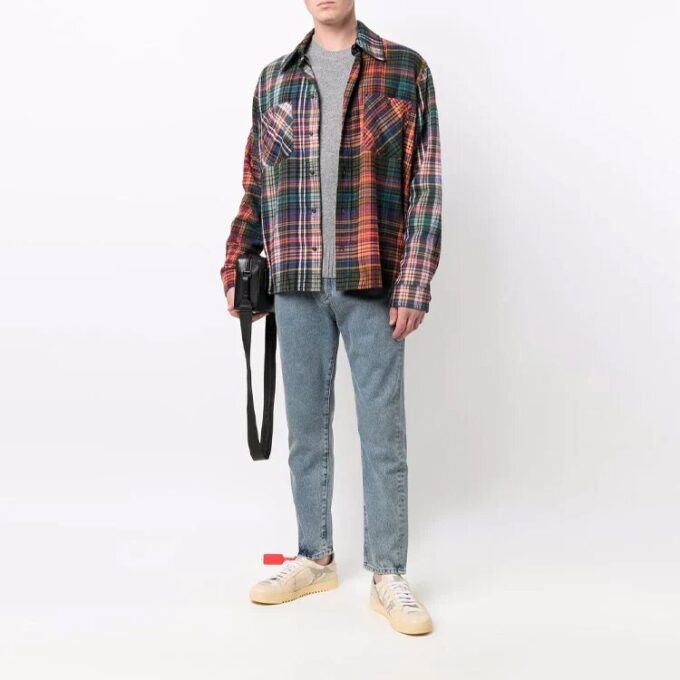 Off-White Herre FW21 Basic Rundhalset Pullover Ullgenser Grå