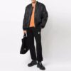 Off-White Herre FW21 Bomullsbukser med piletrykk/Joggebukse/Løpebukse Løs passform Svart