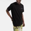 Off-White Herre FW21 Brystlogo Rundhalset Kortærmet Svart T-skjorte