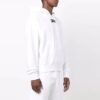 Off-White Herre FW21 Brystlogo Trykk Snøring Hette Langermet Løs Passform Hvit