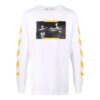 Off-White Herre FW21 Caravaggio-maleri Langermet Hvit T-skjorte