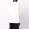 Off-White Herre FW21 Caravaggio-maleri Langermet Hvit T-skjorte