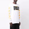 Off-White Herre FW21 Caravaggio-maleri Langermet Hvit T-skjorte