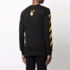 Off-White Herre FW21 Caravaggio-maleri Langermet svart T-skjorte