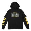 Off-White Herre FW21 Caravaggio-maleri mønster, løs passform, svart