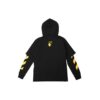Off-White Herre FW21 Caravaggio-maleri mønster, løs passform, svart