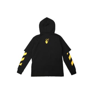 Off-White Herre FW21 Caravaggio-maleri mønster, løs passform, svart Off-White Herre FW21 Caravaggio-maleri mønster, løs passform, svart
