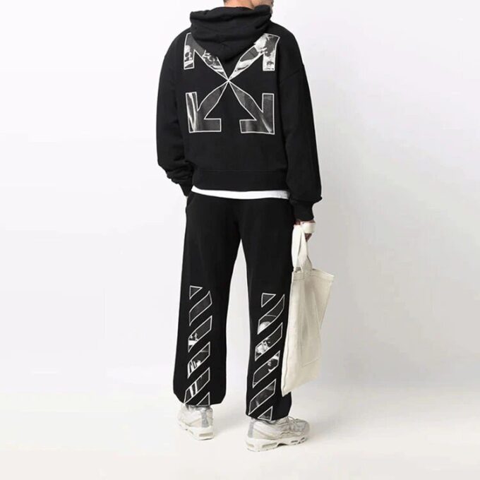 Off-White Herre FW21 Caravaggio-maleri-pakke Fotsportbukser/Joggebukser Svart